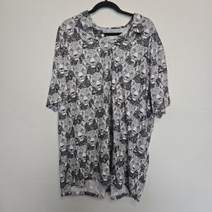 Apt. 9 Black and White Animal Print Shirt